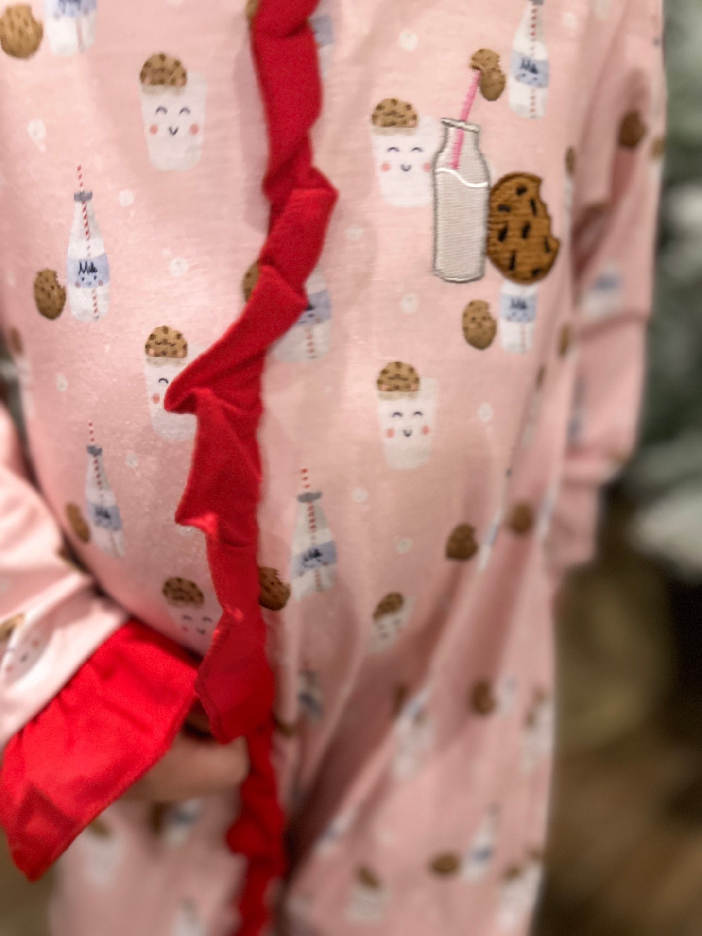 Santa's Milk and Cookie Kids Christmas Pajamas Set