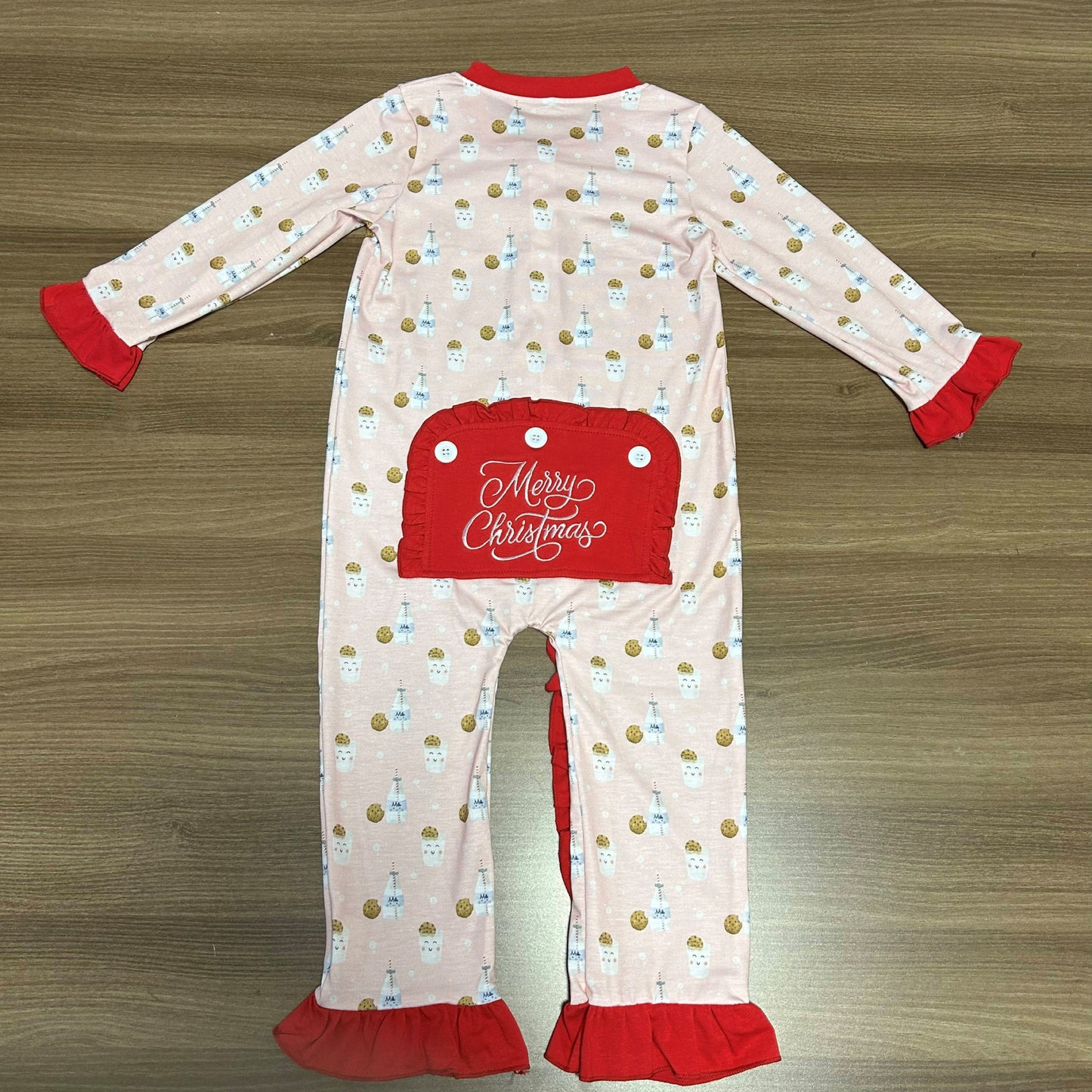 Santa's Milk and Cookie Kids Christmas Pajamas Set